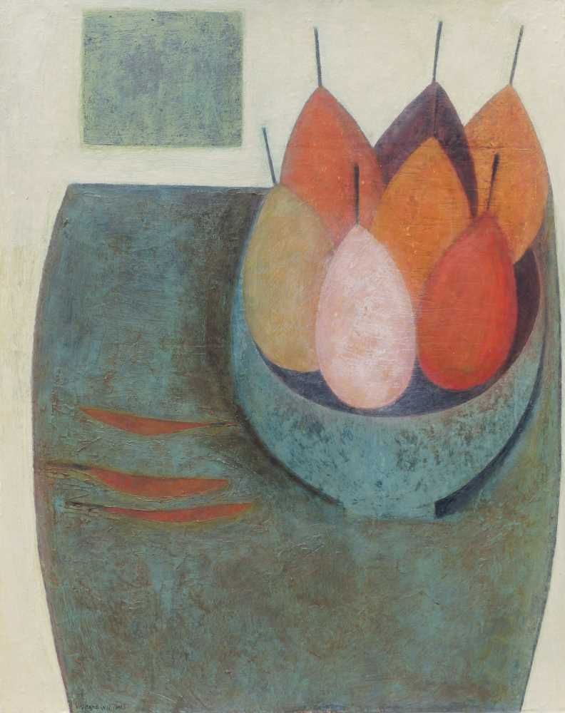 Still Life with Pears and Chillies